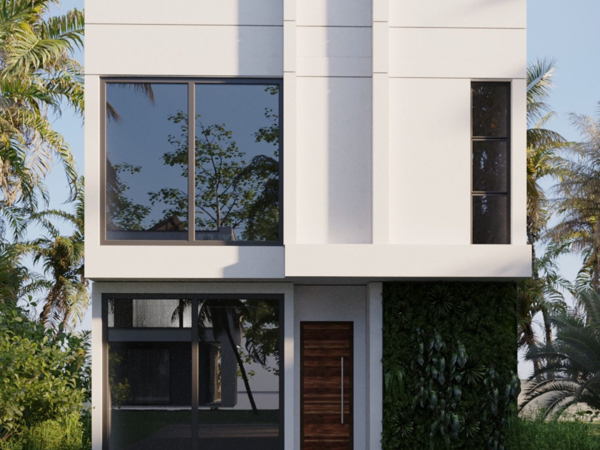 Punta Mita villa for pre sale with driveway and tropical surroundings